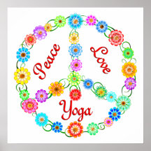 FriedensLiebe-Yoga Plakatdruck