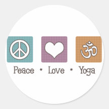 FriedensLiebe-Yoga Stickers