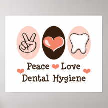 FriedensLiebe-zahnmedizinisches Hygiene-Plakat