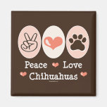 FriedensLiebechihuahuas-Magnet Kühlschrankmagnete