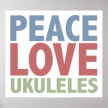 FriedensLiebeUkuleles Posterdrucke
