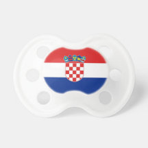 Friedensstifter mit Flagge von Kroatien Schnuller
