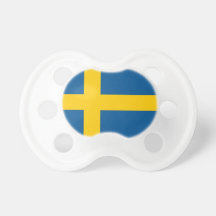 Friedensstifter mit Flagge von Schweden Baby Schnuller