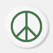 Friedenssymbol-Zeichen-Liebehippie-Antikriegs-Prot Kühlschrankmagnete