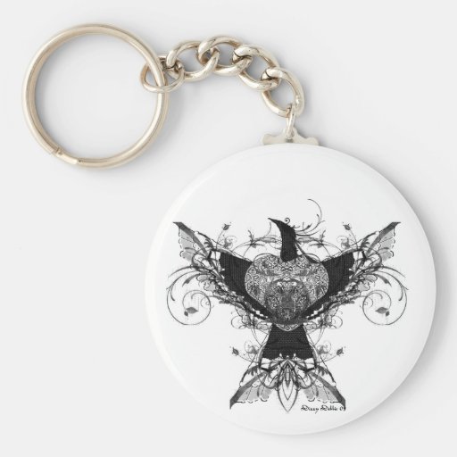 Friedenstaubentätowierungs-Kunst keychain Schlüsselanhänger