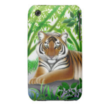 Friedlicher bengalischer Tiger iPhone 3 Fall iPhone 3 Hüllen