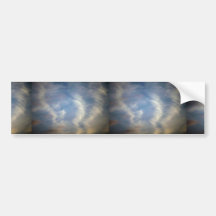 Friedlicher Cirrostratus Auto Sticker