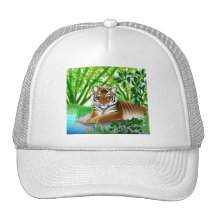 Friedlicher Dschungel-Tiger-Hut Netzkappen