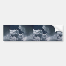 Friedlicher Kumulus Auto Sticker
