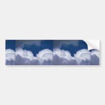 Friedlicher Kumulus Auto Sticker