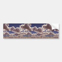 Friedlicher Kumulus Auto Sticker