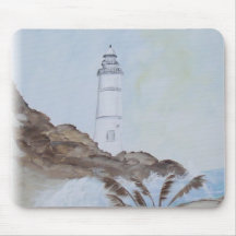 Friedlicher Leuchtturm Mauspads