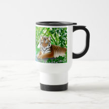 Friedlicher Sumatran Tiger-Reise-Becher Kaffee Tassen