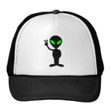Friedliches alien retrokult cap