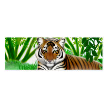 Friedliches Tiger-Lesezeichen Visitenkartenvorlagen
