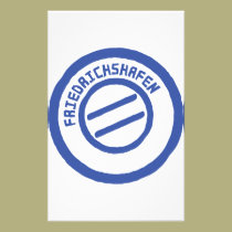 Friedrichshafen-Posten stempel Briefmarke büropapier