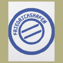 Friedrichshafen-Posten stempel Briefmarke flyer