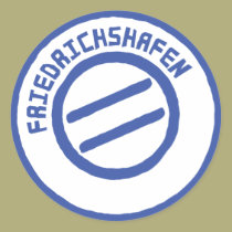 Friedrichshafen-Posten stempel Briefmarke aufkleber