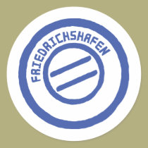 Friedrichshafen-Posten stempel Briefmarke aufkleber