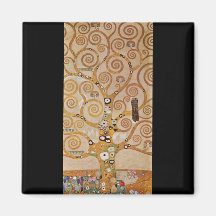 Fries II durch Gustav Klimt Kühlschrankmagnet