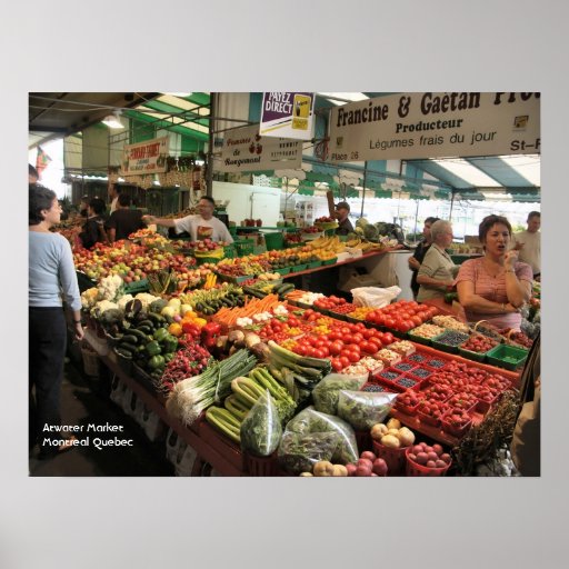 Frischware - Atwater Markt Montreal Quebec Posterdrucke