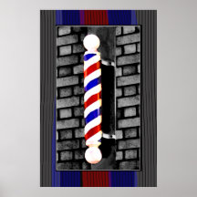 Friseur-/das Haar-Stylist-Plakat-Druck der Männer