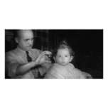 Friseur - erster Haarschnitt Foto Karte
