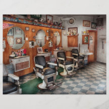 Friseur - Frenchtown Friseure Bedruckte Flyer