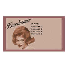 FRISEUR - GROSSE HAAR-VISITENKARTE - BERUFLICH