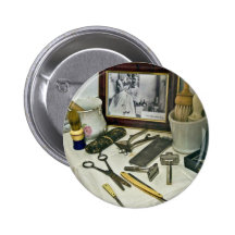 Friseursalon Button