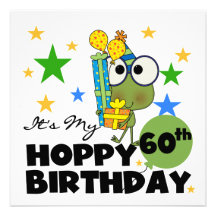 Froggie hopfenreicher 60. Geburtstag Personalisierte Einladung