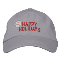 Frohe Feiertage Baseball gestickter Hut Bestickte Baseballcaps