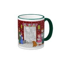 Frohe Feiertage kundengerechter Weihnachtsbecher Kaffee Haferl