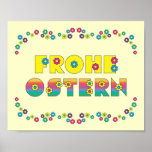 Frohe Ostern Poster