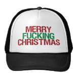 Frohe verdammte Weihnachten Trucker Caps