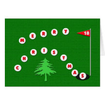 Frohe Weihnacht-Golf-Weihnachtskarte