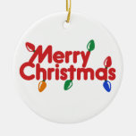 Frohe Weihnacht-Lichter Weihnachtsornament