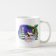 Frohe Weihnachten draußen Kaffeetassen