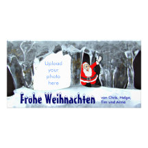 Frohe Weihnachten Eiszapfen Photokarten