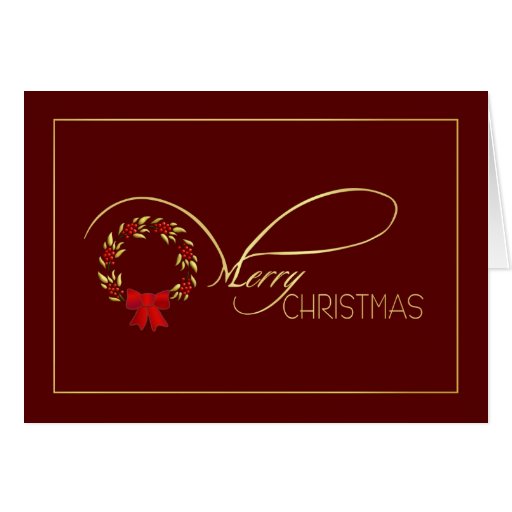 Frohe Weihnachten - elegante Weihnachtskarten Karte | Zazzle