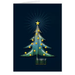 Frohe Weihnachten! Niedlicher Weihnachtsbaum Grußkarte