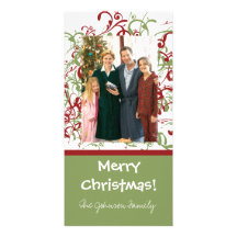 Frohe Weihnachten! Personalisierte Foto Karte