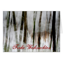 Frohe Weihnachten Rotwild-abstrakte Karte