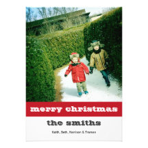 Frohe Weihnachten - Tupfen Personalisierte Einladungskarten