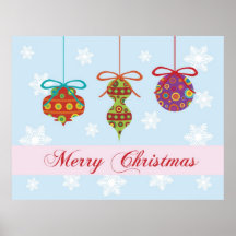 Frohe Weihnachten verzieren Plakat