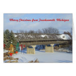 Frohe Weihnachten von Frankenmuth Michigan Karte