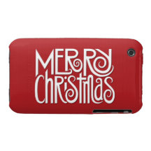 Frohe Weihnachten weißer iPhone 3G/3GS Kasten iPhone 3 Case-Mate Hüllen