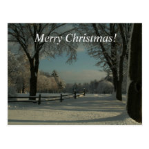 Frohe Weihnachten!  Winter-Märchenland! Postkarten