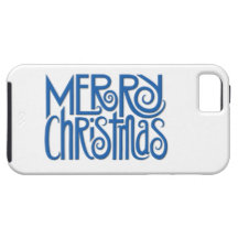Frohe Weihnachtenblauer Vibe iPhone 5 Kasten iPhone 5 Etui