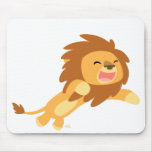 Frohes Cartoon-Löwe mousepad